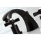 Kingston Brass KS4980ZX Millennium 8" Widespread Bathroom Faucet, Matte Black KS4980ZX - alternate 3